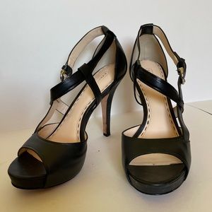 Black Coach Heels 7.5